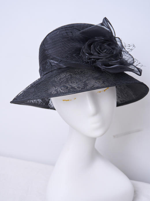 HJ6M13 - 漆黑色 帽子 - 商品图0