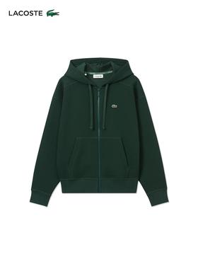 【7折】5楼法国鳄鱼LACOSTE法国鳄鱼女装时尚百搭拉链连帽卫衣外套|SF2669-98-YZP原价1490折后价990