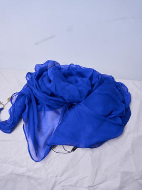 6W6686 - 蓝色围巾 -