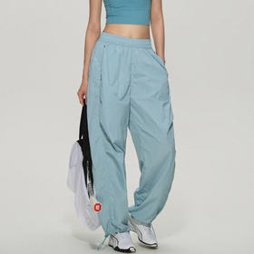 跃牌【周游世界】秋冬新款瑜伽服女户外防水运动裤薄款直筒伞兵裤工装长裤PT2424