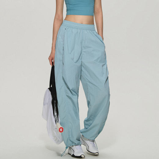 跃牌【周游世界】秋冬新款瑜伽服女户外防水运动裤薄款直筒伞兵裤工装长裤PT2424 商品图0