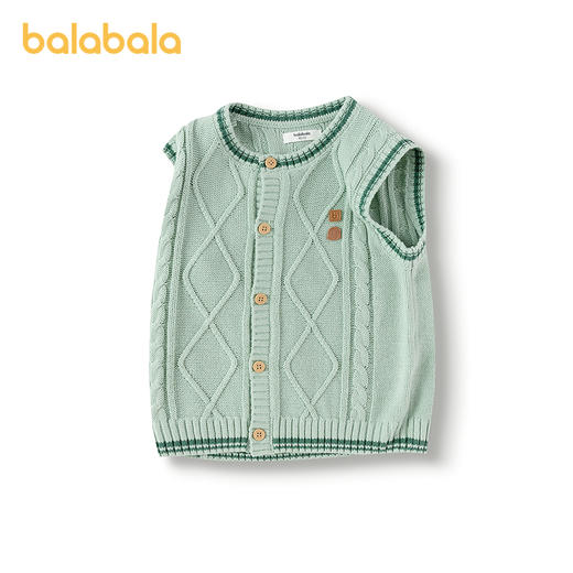 【商场同款】巴拉巴拉宝宝马甲男童针织衫圆领开衫毛衣2025秋新款 商品图4