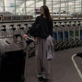 ROMI STUDIO“秋日轻絮”牦牛绒羊驼羊毛气质套头毛衫RWCAS66423