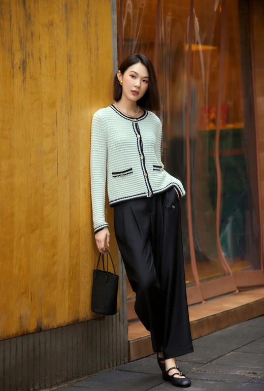 【开放日忙 秒杀价已调 直接拍】返场 小禾香风 白月光 镂空撞色针织 外套 开衫 温柔减龄款 可儿自留款 好温柔 好温暖 商品图7