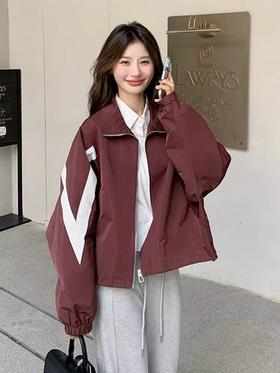 【秋上新】2025新款韩版休闲百搭短款夹克外套-喜出