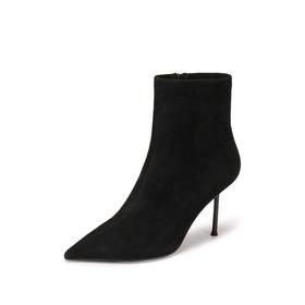 【云粉节】【思加图】BF楼思加图2025新款气质通勤复古时装靴中靴高跟鞋细跟女靴子H8058，吊牌价1890，活动价1358