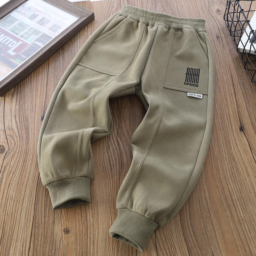 秋款110-170华棉拼接运动裤 商品图3