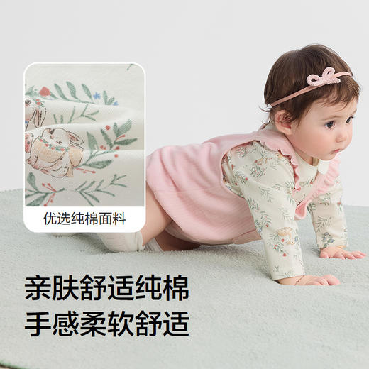 巴拉巴拉balaOne婴儿套装三角衣两件套哈衣爬服时髦洋气可爱萌趣 商品图3
