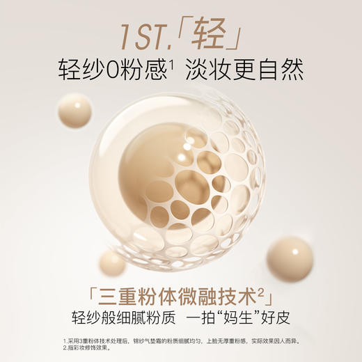 【79.9到手2正2替，再送试用装】柳丝木羽雾柔纱气垫霜保湿底妆清透遮瑕云雾妆感 商品图2