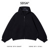 SDSA男士秋冬新款痞帅男装百搭休闲纯色连帽拉链卫衣百搭时尚上衣 商品缩略图1