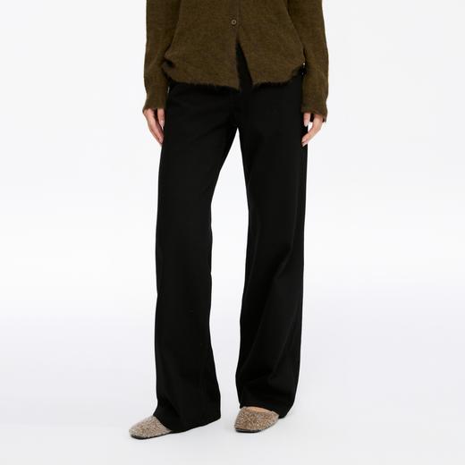 oneup中腰斜纹宽松直筒牛仔裤 商品图3