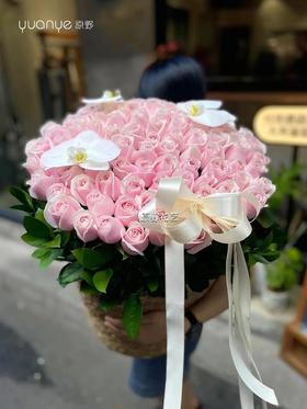 （2款可选）【纯洁的爱与敬意】99支玫瑰抱抱桶