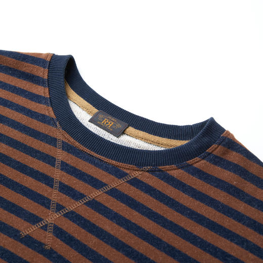 ROMI STUDIO“碰撞规律”德国织机环保棉质条纹套头卫衣RWCAST6249 商品图3