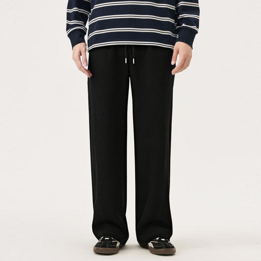 gxg.jeans男装冬季直筒针织直筒长裤  日常通勤简约舒适休闲裤J24X024181 商品图2