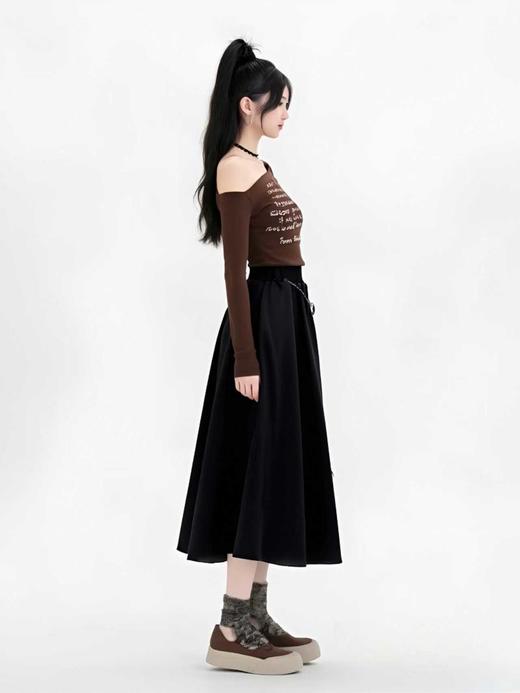 【秋上新】2025新品6935麂皮绒有口袋品质半身裙-喜出 商品图4