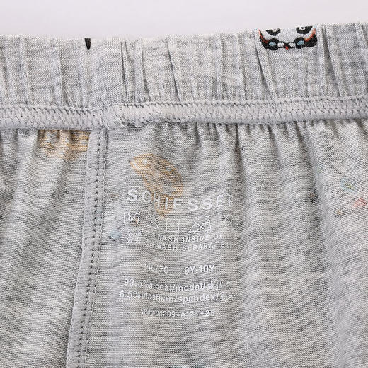 【熊猫乐园莫代尔】SCHIESSER德国舒雅男童可爱熊猫乐园系列莫代尔面料180G 长袖长裤家居套装3B/25263H 商品图2