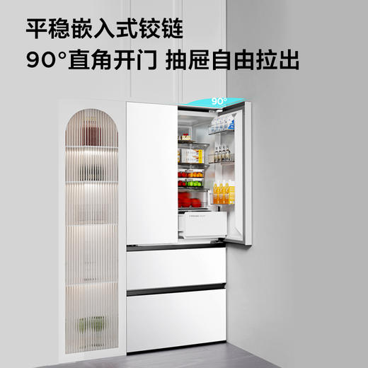 TCL大无界466升T9法式多门四开门58cm超薄零嵌入式底部散热双净味冰箱 R466T9-DQ 商品图4