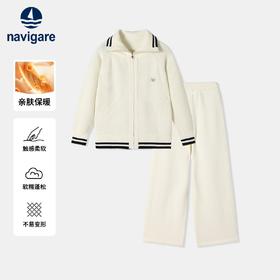 【两件套】【120-165】【纳维凯尔】意大利小帆船童装女童针织套装