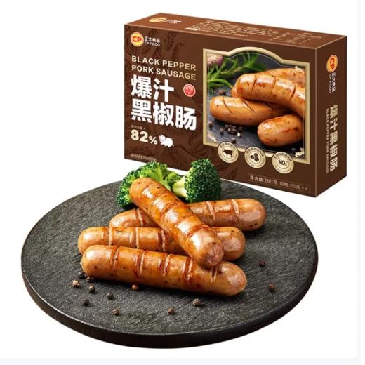 【超市】正大猪肉爆汁黑胡椒肠260g 商品图0