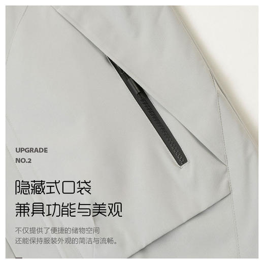 半身缘男装 冬季两件套户外防风防水三合一羽绒可拆卸冲锋衣254212U010610141 商品图11