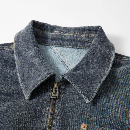 谜底牛仔外套长袖2025年冬季新品舒适弹力立体设计感女254MW1660 商品图3