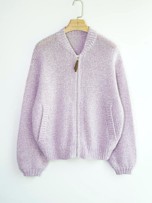 小樽的冬天重磅羊绒羊毛针织棒球衫外套 商品图4