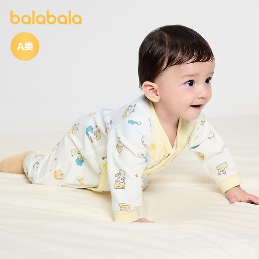 巴拉巴拉婴儿连体衣男女童哈衣爬服全棉2025新款 商品图1