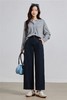 【秋季女裤丨苏禾喜 女士高腰直筒裤&休闲糯米裤】面料软糯细腻手感丰厚，宽松直筒版型，舒适垂顺不易挑腿型， 上身挺括有型，慵懒感满满，适合多种场景穿搭，解锁慵懒穿搭美学～ 商品缩略图5
