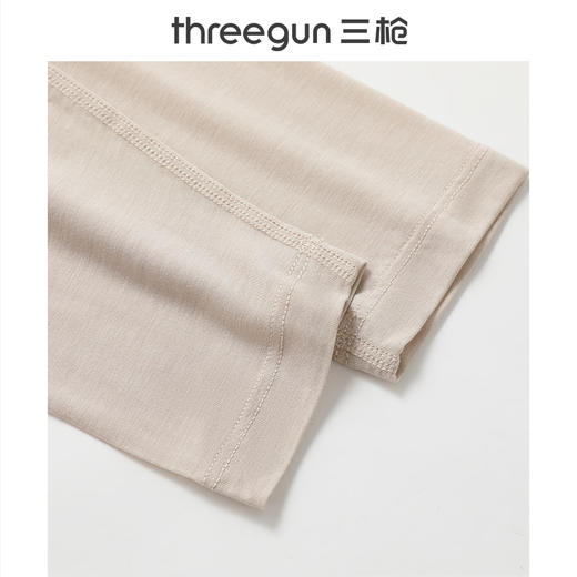 Threegun三枪 60支热力弹华绒圆领女士肌底衣-T20088A01 商品图10