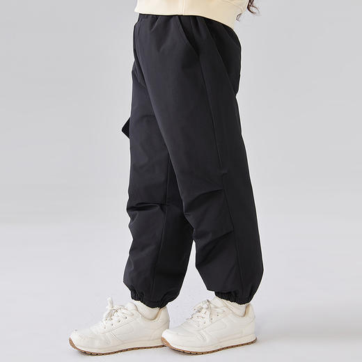 笛莎Deesha 2025冬季男女童休闲三防加厚束脚工装棉裤 商品图2