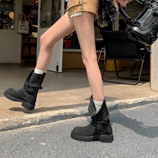 直接解锁搭配公式【honeyGIRL复古西部堆堆靴】美拉德色系高级洋气 简洁又有浓浓的复古腔调 穿上酷飒甜美还显腿长 人脚一双都不为过 商品图2