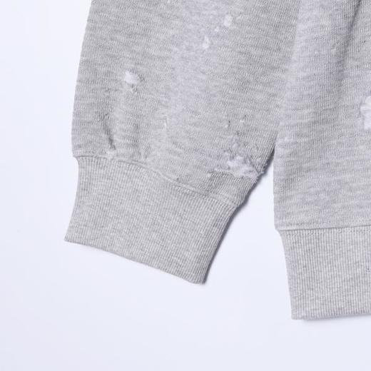 8628SDSA男士秋冬新款痞帅男装潮牌宽松磨破圆领卫衣百搭时尚套头上衣 商品图4