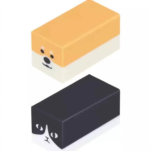 日本sun-star太阳星猫咪柴犬摩擦塑形橡皮 创意趣味变形橡皮擦 商品图2