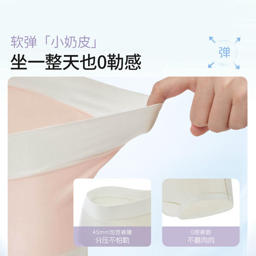 奶糖派大码内裤女天线宝宝联名中高腰加长档新款不夹臀女士三角裤 商品图3