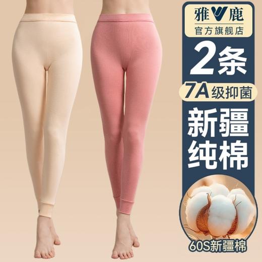 【雅鹿秋裤女士保暖裤】纯棉薄款修身 秋冬内穿打底裤女款 棉毛衬裤全棉多款颜色可选 商品图0