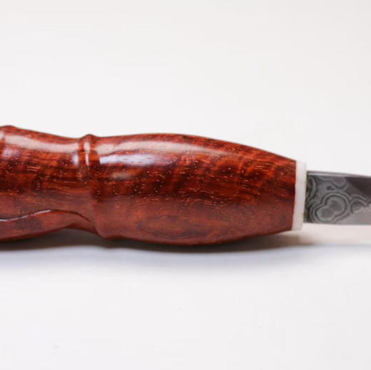 【新品特惠】小叶紫檀大马土革茶刀，拆房料火焰纹，水波纹，纯手工雕刻 b28 商品图3