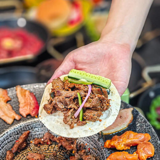 【吃断】任食牛肋条重磅回归！铁板鱿鱼DIY牛肉汉堡无限吃上线，全天通用 商品图6