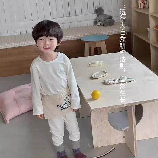 【69元起2套】安美雅儿童有机棉内衣套装 韩版男女童纯棉磨毛秋衣秋裤 商品图3