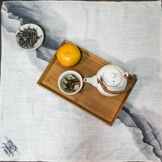 禅意茶巾 中式美学 宋韵水墨 棉麻质感（赠腰封1条） 商品图1