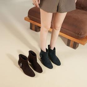 【云粉节】BF楼Westory冬季老钱风宽筒猫跟小短靴