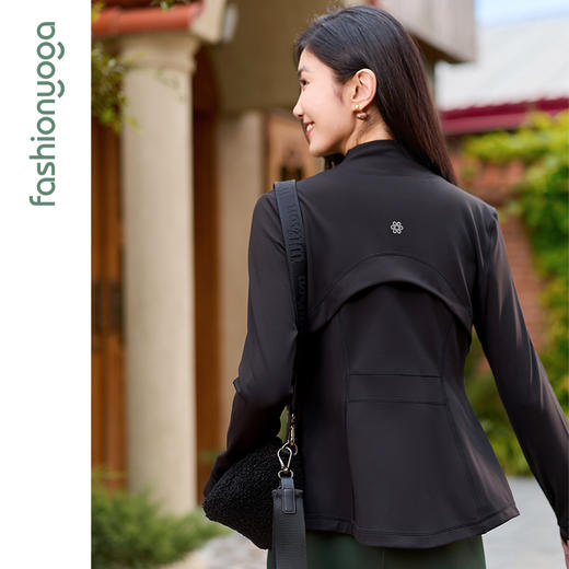 凡圣瑜伽经典修身加绒外套F14872 商品图10