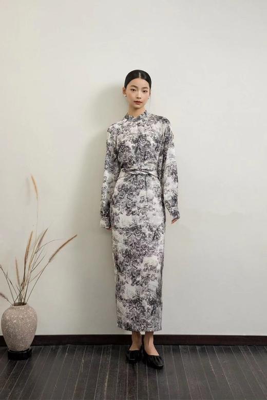 ANSUABEL 复古国风水墨画连衣裙 18832 商品图0