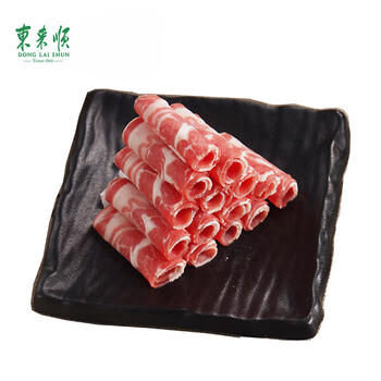 东来顺 内蒙古羔羊原切肋排羊肉片400g 火锅羊肉卷 清真中华老字号 商品图1