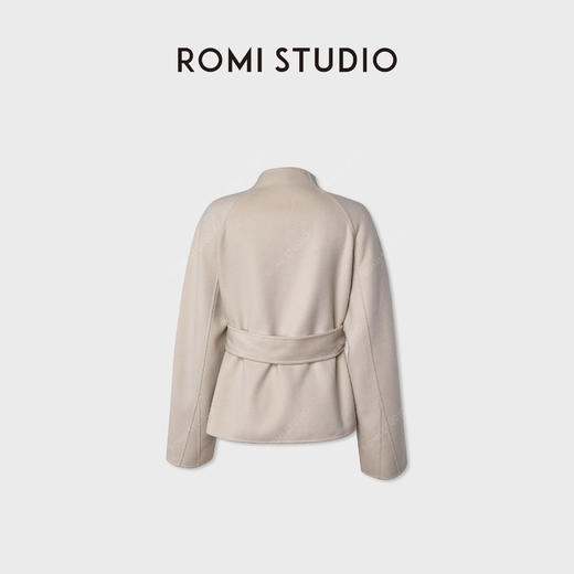 ROMI STUDIO“国王的礼物”美丽诺绵羊毛 短款双面呢大衣RWCWWG5652 商品图2