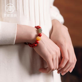 【祈愿吉品】帝王砂朱砂手串