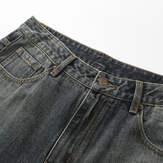 gxg.jeans男装2025秋款男士直筒牛仔长裤经典水洗舒适日常休闲百搭长裤男K&C 商品图2