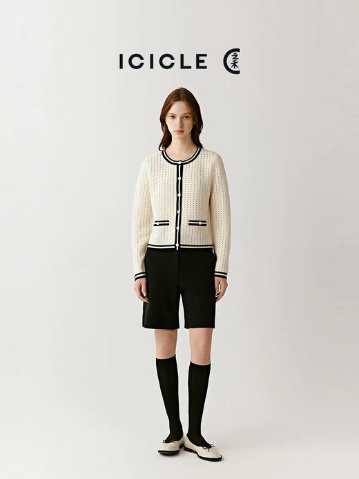 【开放日忙 秒杀价已调 直接拍】返场 小禾香风 白月光 镂空撞色针织 外套 开衫 温柔减龄款 可儿自留款 好温柔 好温暖 商品图3