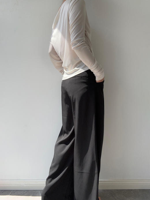 SIJIA｜AW2557 米金色醋酸针织褶皱上衣 商品图1