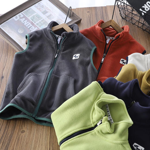 110-170预售校服神器爆款奥利绒保暖马甲 商品图0