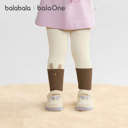 巴拉巴拉balaOne童装儿童打底裤女宝宝裤子2025秋季新款弹力长裤 商品图1
